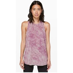 Lululemon Element Tank Cloud Wash Vintage Plum Twist‎ Back Purple Size 10 SOFT